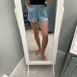 Blue shorts